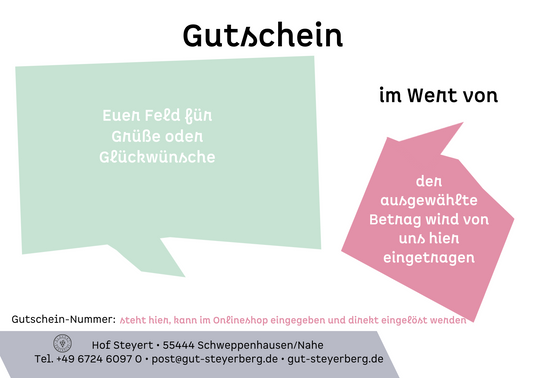 Genuss-Gutschein per Post